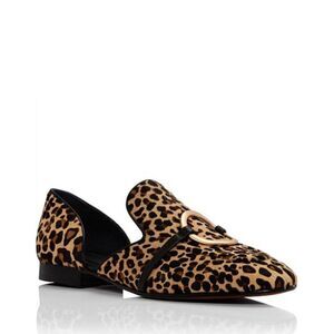 Sigerson Morrison Leopard Print Loafers